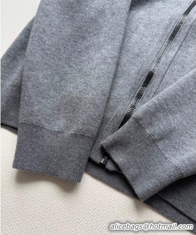Good Quality Dior Cashmere Jacket 0815 Grey 2025
