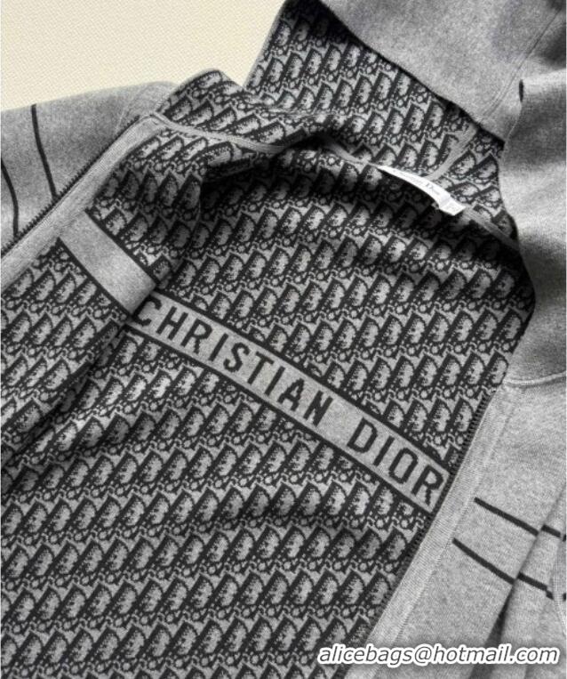 Good Quality Dior Cashmere Jacket 0815 Grey 2025