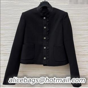 Luxury Discount Dior Jacket with Lace 0815 Black 2025