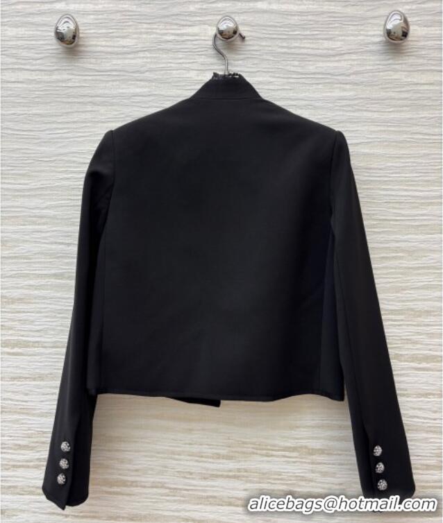 Luxury Discount Dior Jacket with Lace 0815 Black 2025