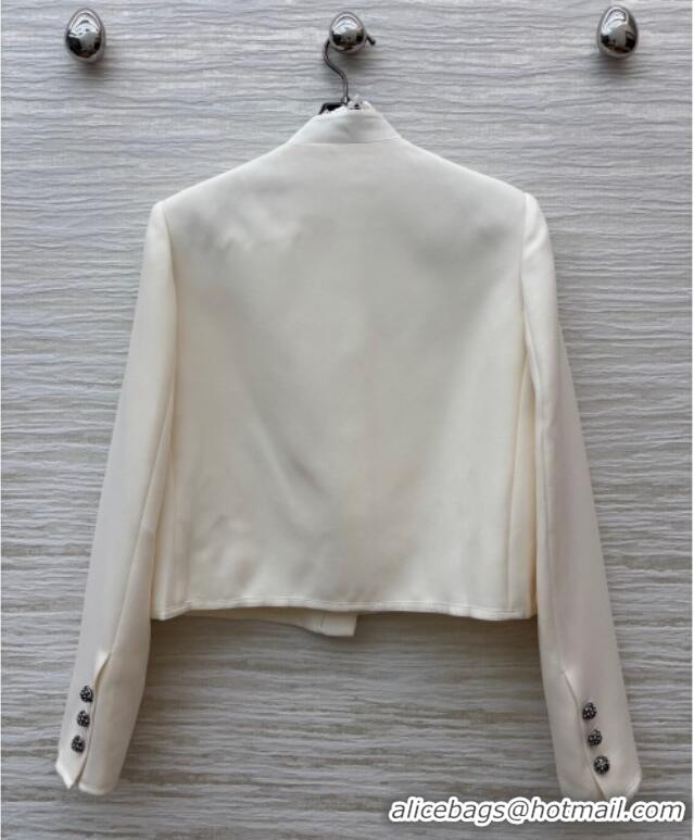 Fashion Discount Dior Jacket with Lace 0815 White 2025