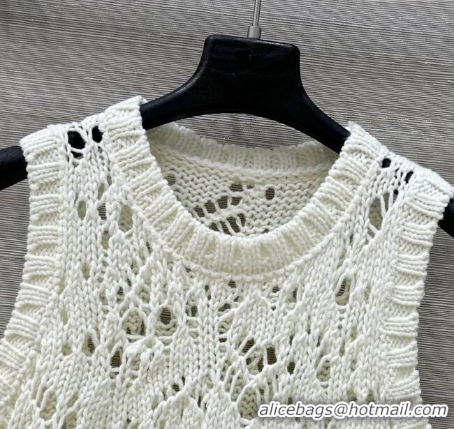 Cheapest Dior Silk & Cashmere Vest D82124 Beige 2025