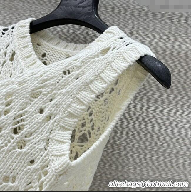 Cheapest Dior Silk & Cashmere Vest D82124 Beige 2025