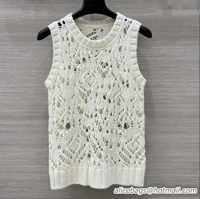 Cheapest Dior Silk & Cashmere Vest D82124 Beige 2025