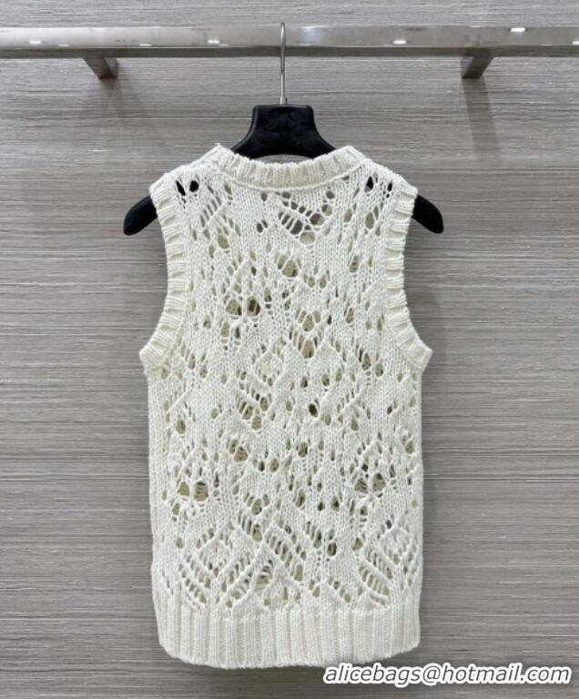 Cheapest Dior Silk & Cashmere Vest D82124 Beige 2025