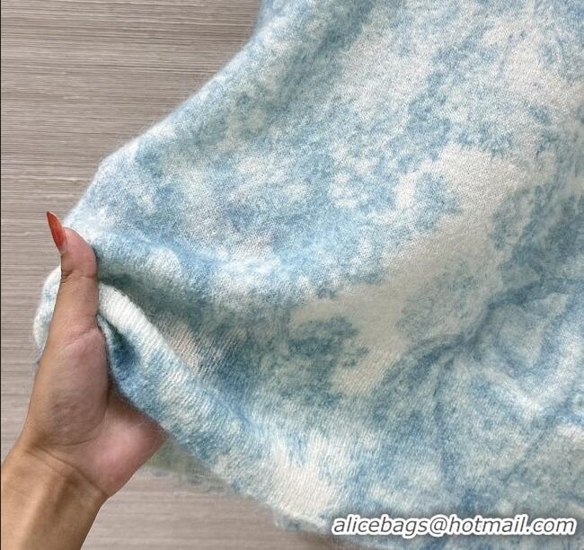 Best Price Dior Mohair & Wool Sweater D82109 Blue 2025