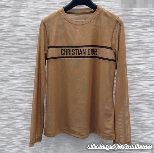 Fashion Discount Dior Mesh Top DR090502 Beige 2025
