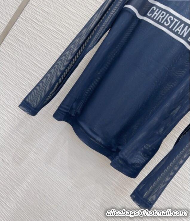 Best Price Dior Mesh Top DR090502 Blue 2025