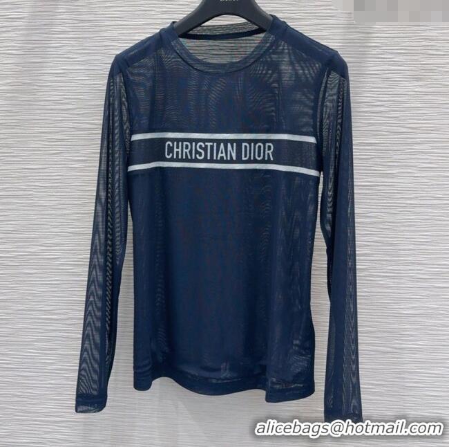Best Price Dior Mesh Top DR090502 Blue 2025
