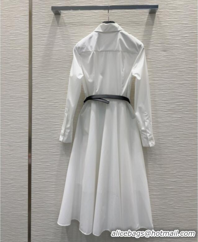 Most Popular Dior Cotton Dress with Ruffle DR090403 White 2025