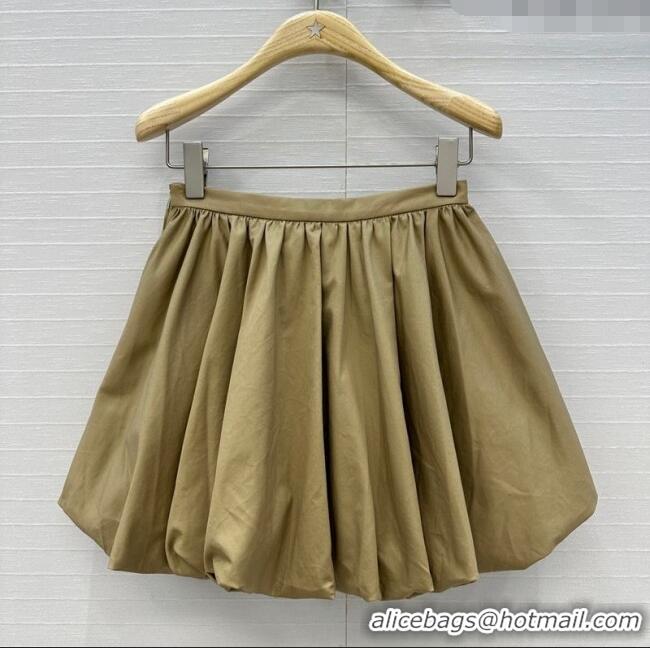 Modern Classic Dior Pleated Mini Skirt DR090405 Khaki 2025