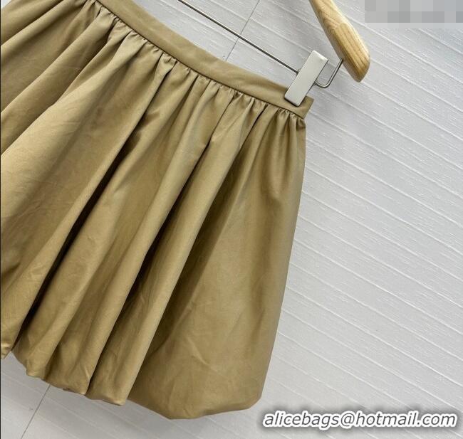 Modern Classic Dior Pleated Mini Skirt DR090405 Khaki 2025