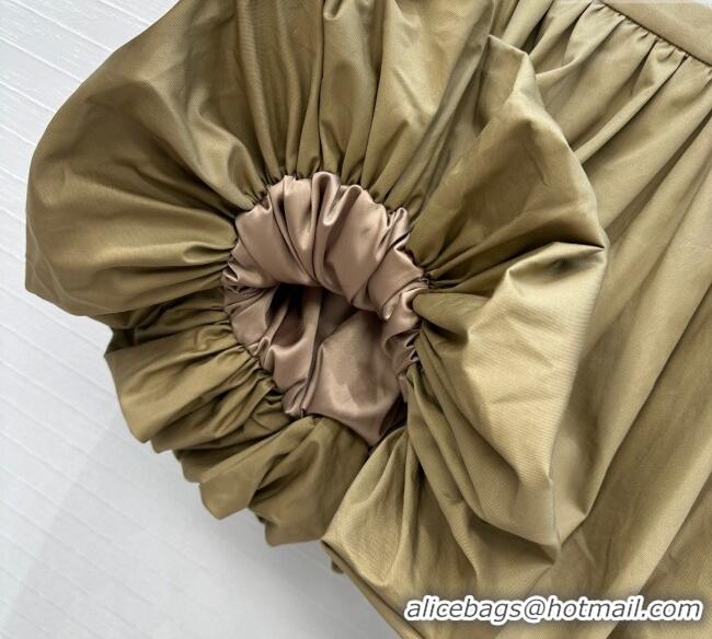 Modern Classic Dior Pleated Mini Skirt DR090405 Khaki 2025
