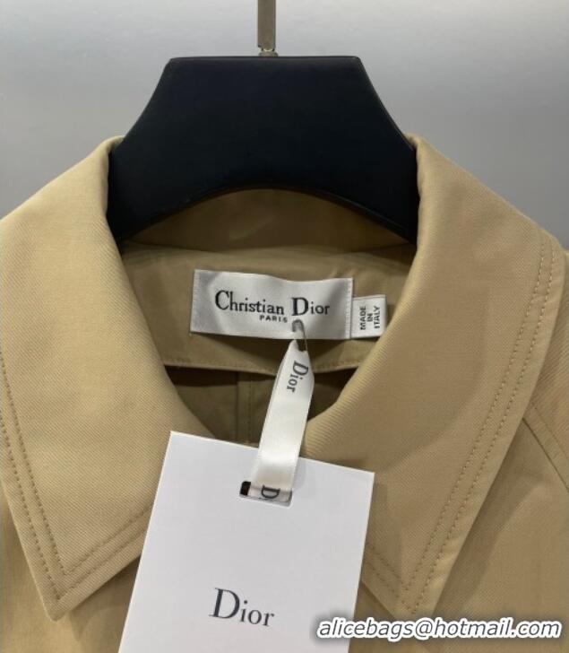 Reasonable Price Dior Long Coat DR090488 Khaki/Green 2025