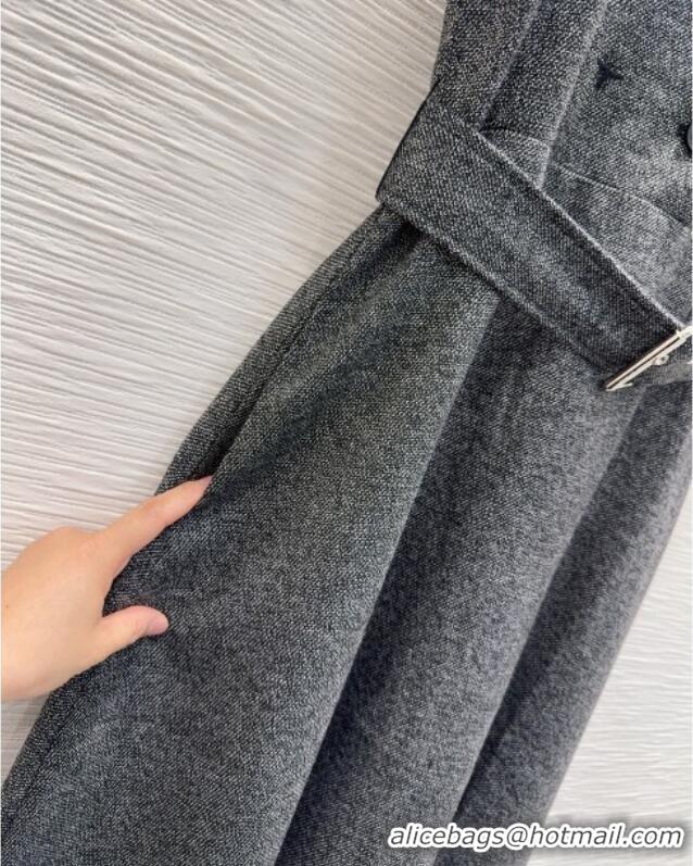 Best Product Dior Wool Blend Dress DR090420 Dark Grey 2025