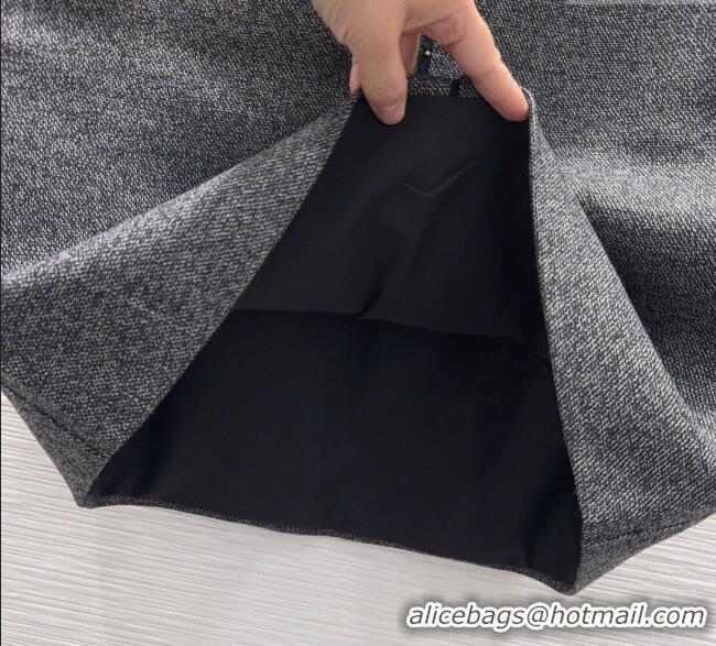 Buy Discount Dior Wool Blend Vest and Skirt Set DR090440 Dark Grey 2025