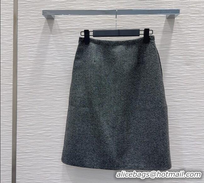 Buy Discount Dior Wool Blend Vest and Skirt Set DR090440 Dark Grey 2025