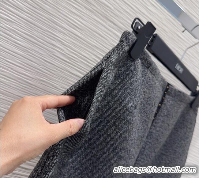 Buy Discount Dior Wool Blend Vest and Skirt Set DR090440 Dark Grey 2025