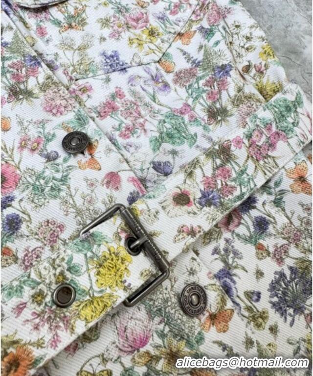 Good Taste Dior Flora Printed Cotton Short Dress DR090513 2025