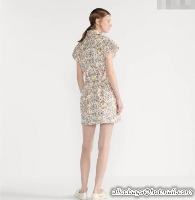 Good Taste Dior Flora Printed Cotton Short Dress DR090513 2025