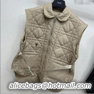Best Price Dior Oblique Vest with Belt DR090404 Beige 2025