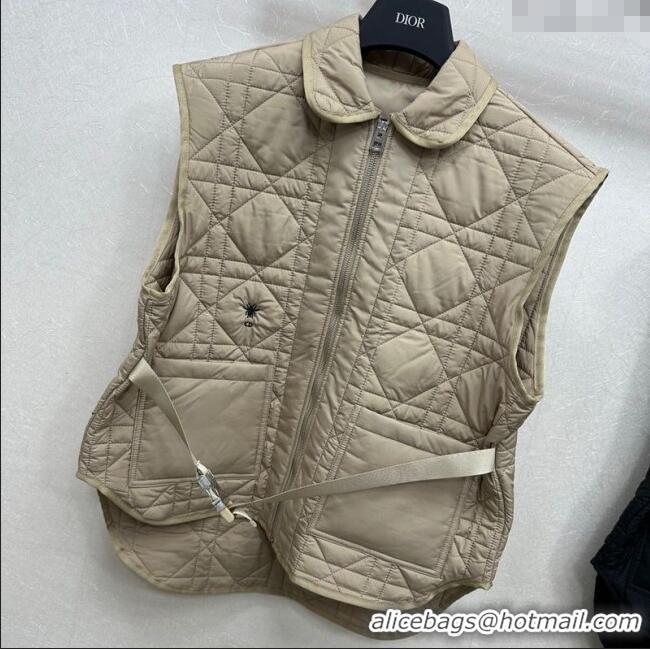 Best Price Dior Oblique Vest with Belt DR090404 Beige 2025