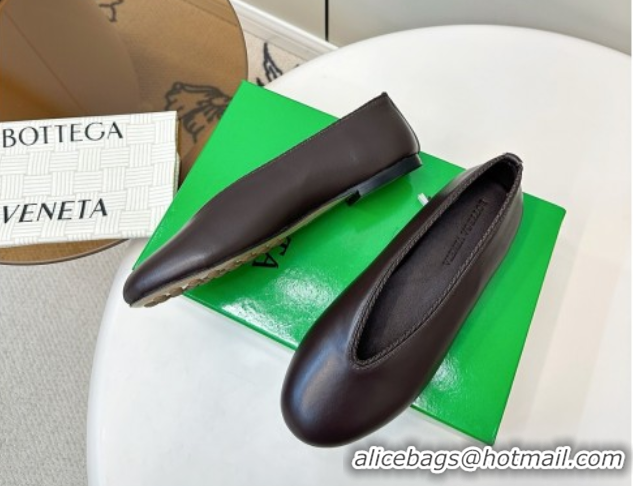 Trendy Design Bottega Veneta Rosa Ballerinas Flat in Calfskin Leather Fondant Brown 50823014