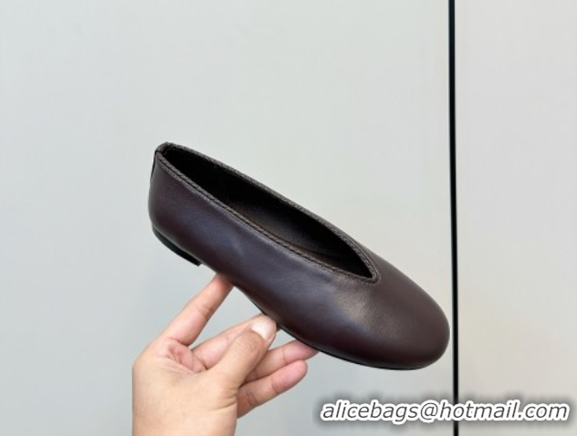 Trendy Design Bottega Veneta Rosa Ballerinas Flat in Calfskin Leather Fondant Brown 50823014