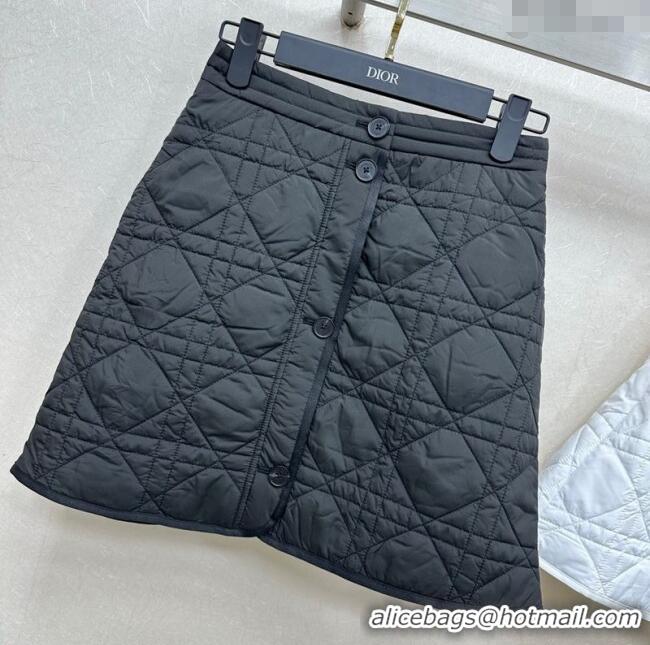 Luxury Discount Dior Oblique Mini Skirt DR090404 Black 2025