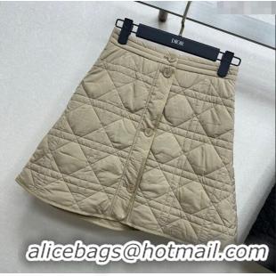 Traditional Discount Dior Oblique Mini Skirt DR090404 Beige 2025