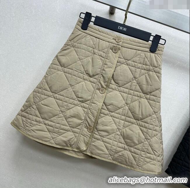 Traditional Discount Dior Oblique Mini Skirt DR090404 Beige 2025