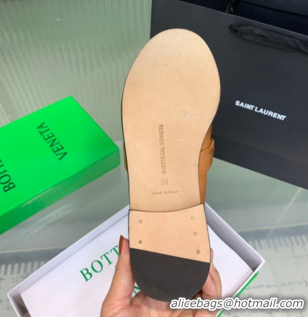 Trendy Design Bottega Veneta Astaire Loafers in Faded Calfskin with Knot Brown/Gold 0823038