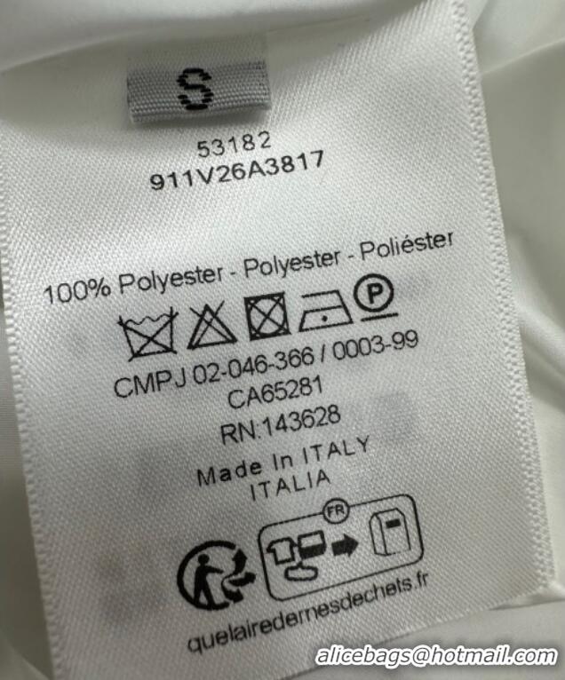 Trendy Design Dior Oblique Padded Jacket with Belt DR090404 White 2025