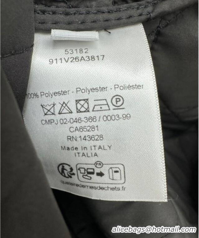 Classic Specials Dior Oblique Padded Coat with Belt DR090404 Black 2025