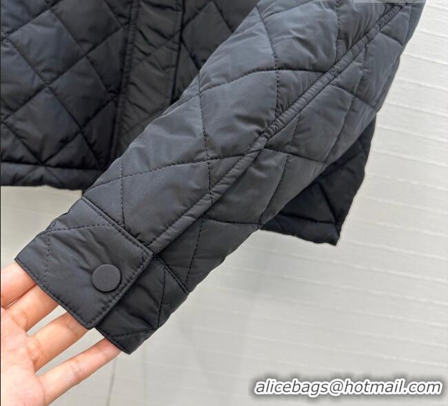 Super Quality Dior Oblique Padded Short Jacket with Strap DR090404 Black 2025