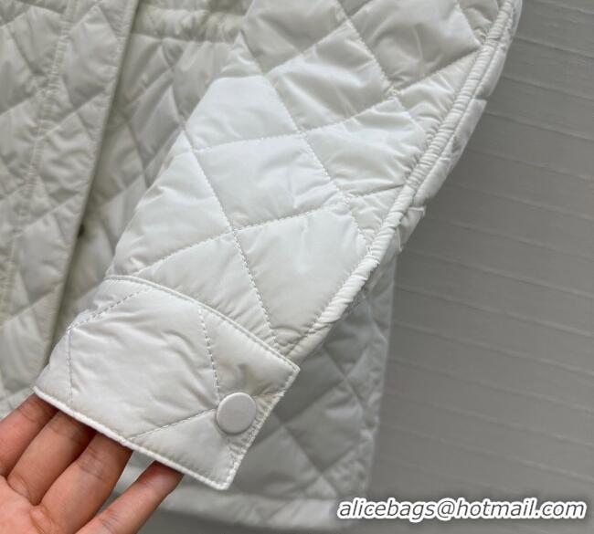 Trendy Design Dior Oblique Padded Short Coat with Strap DR090404 White 2025
