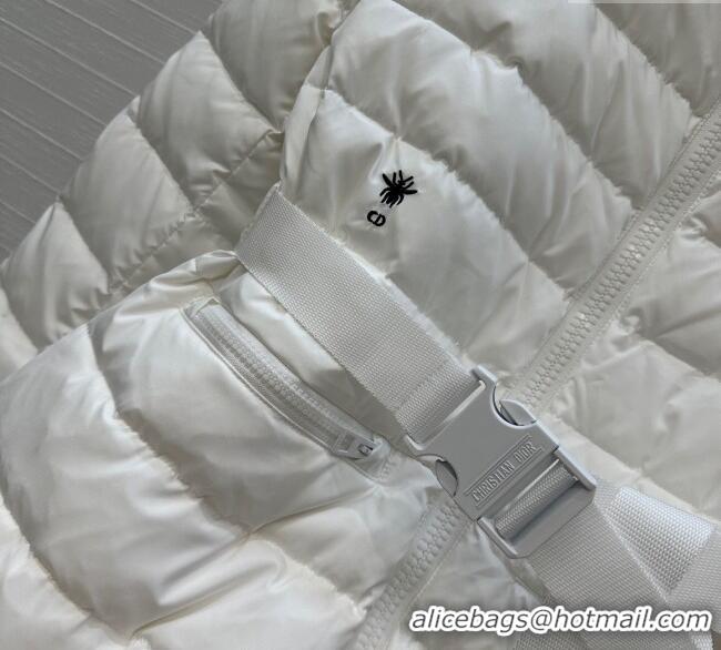 Top Quality Dior Down Jacket with Belt CH090406 White 2025