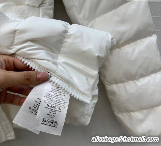 Top Quality Dior Down Jacket with Belt CH090406 White 2025