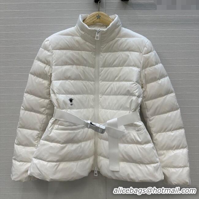 Top Quality Dior Down Jacket with Belt CH090406 White 2025