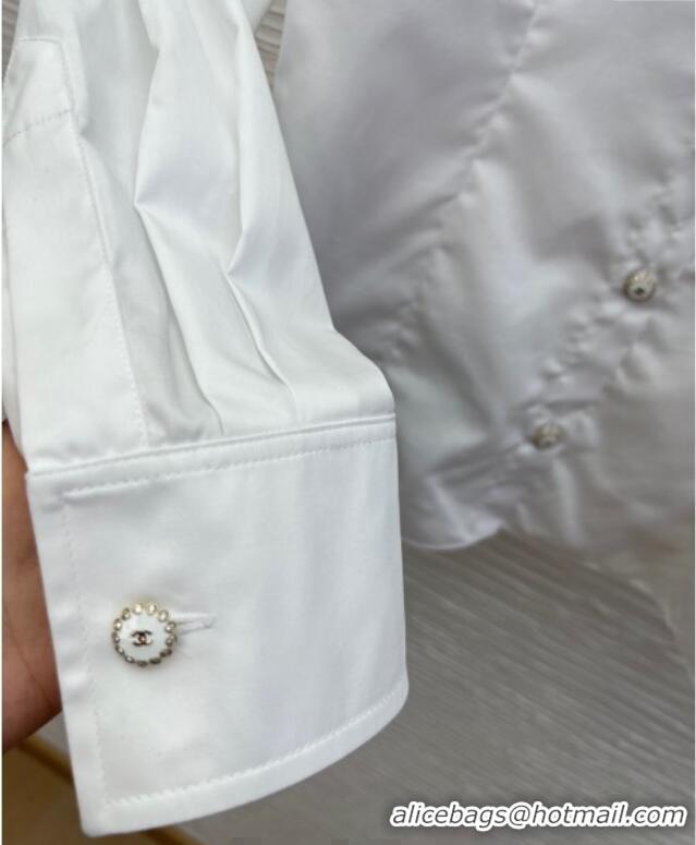 Good Quality Chanel Shirt CH111463 White 2025