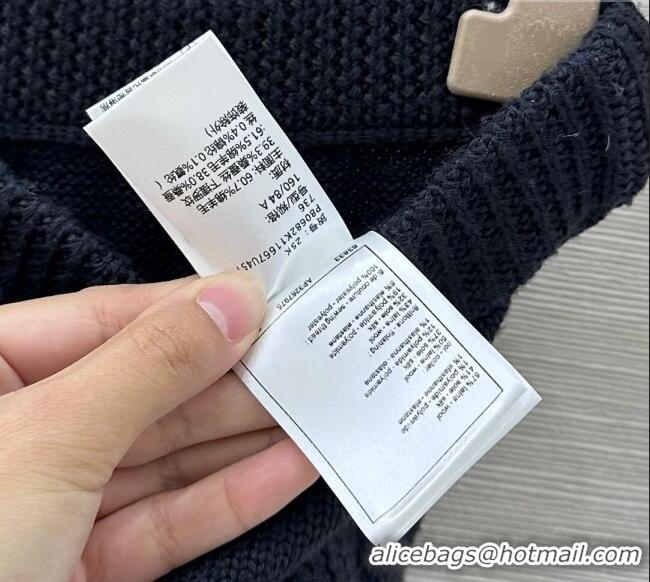 Top Design Chanel Wool Silk Sweater and Skirt Set with Bow CH111501 Black 2025