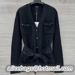 Traditional Discount Chanel Mohiar Wool Cardigan CH111505 Black 2025