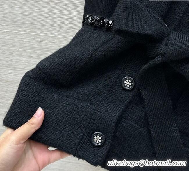 Traditional Discount Chanel Mohiar Wool Cardigan CH111505 Black 2025