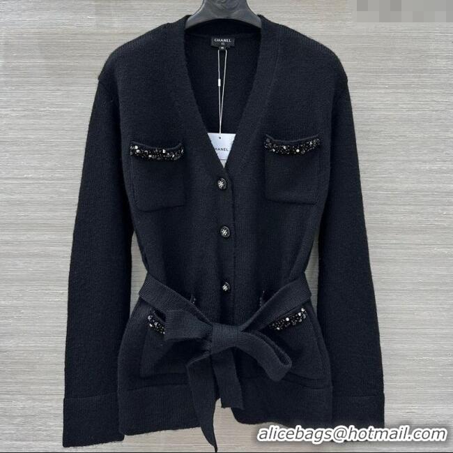 Traditional Discount Chanel Mohiar Wool Cardigan CH111505 Black 2025