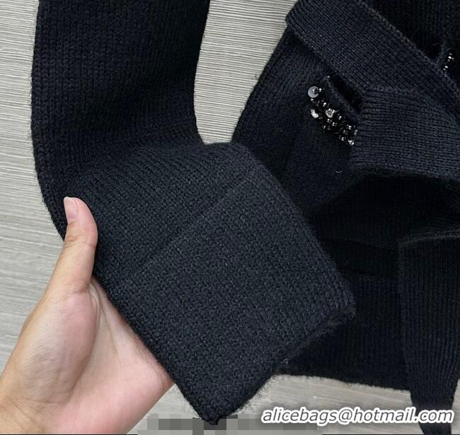 Traditional Discount Chanel Mohiar Wool Cardigan CH111505 Black 2025