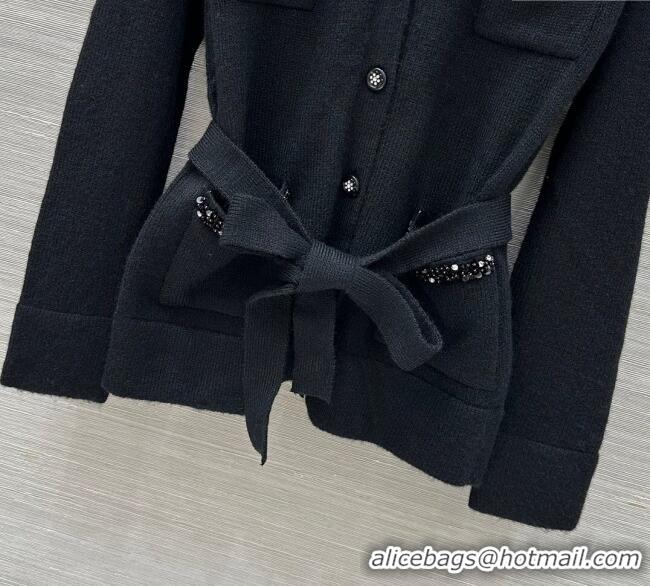 Traditional Discount Chanel Mohiar Wool Cardigan CH111505 Black 2025