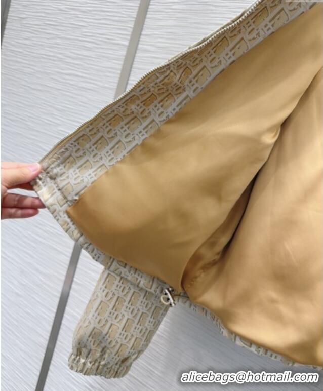 Luxury Cheap Dior Oblique Jacket Gold-Tone DR090407 2025