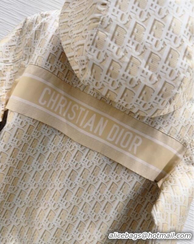 Luxury Cheap Dior Oblique Jacket Gold-Tone DR090407 2025