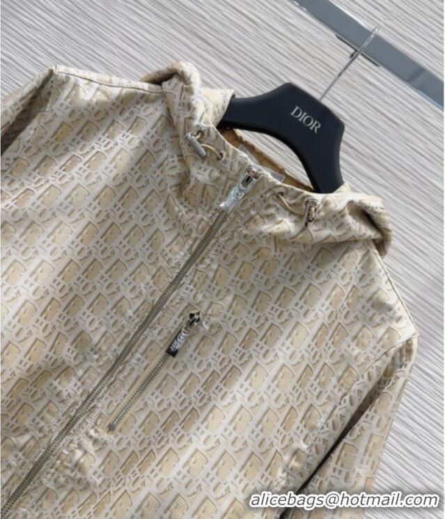 Luxury Cheap Dior Oblique Jacket Gold-Tone DR090407 2025