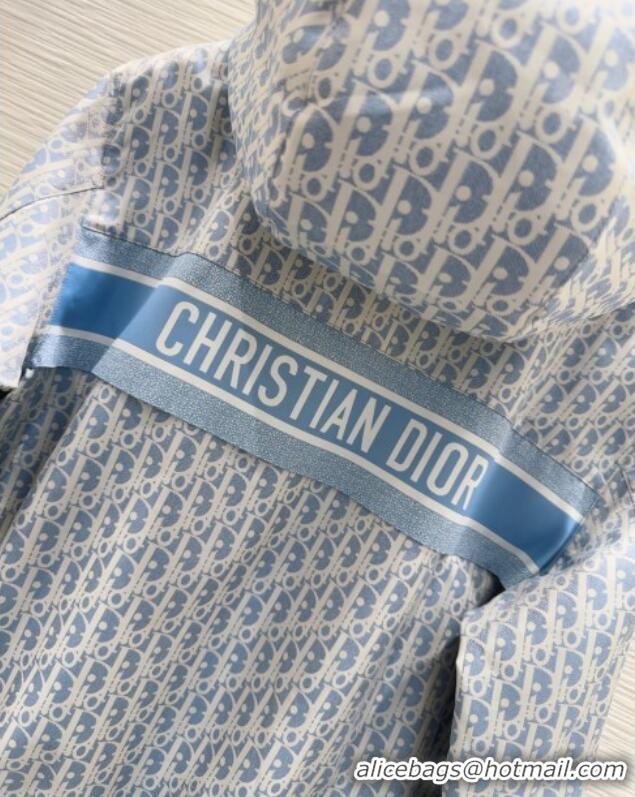 Super Quality Dior Oblique Jacket DR090407 Blue 2025